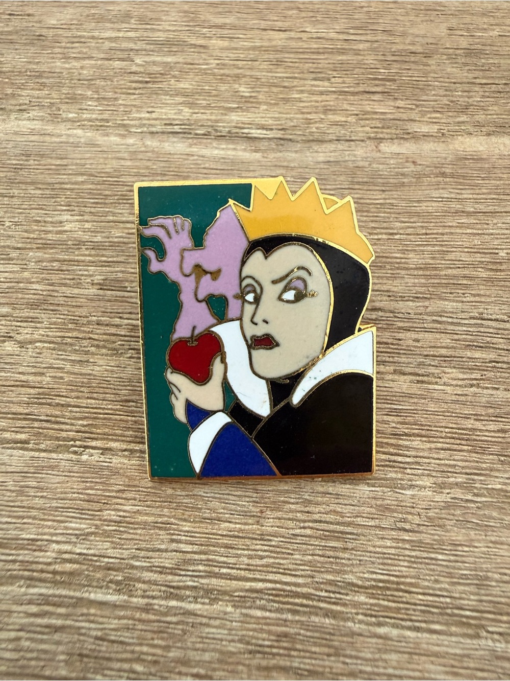 Disney Wicked Queen Gold Enamel Pin w/Backing